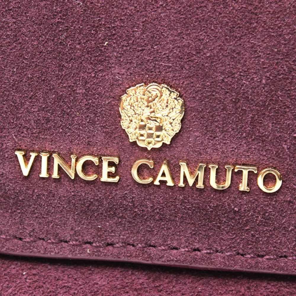 Vince Camuto Plum Tassle Flap Aiko Crossbody‎ Suede 5211
